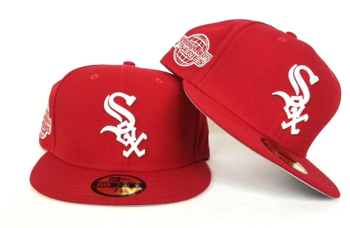 white sox hat red